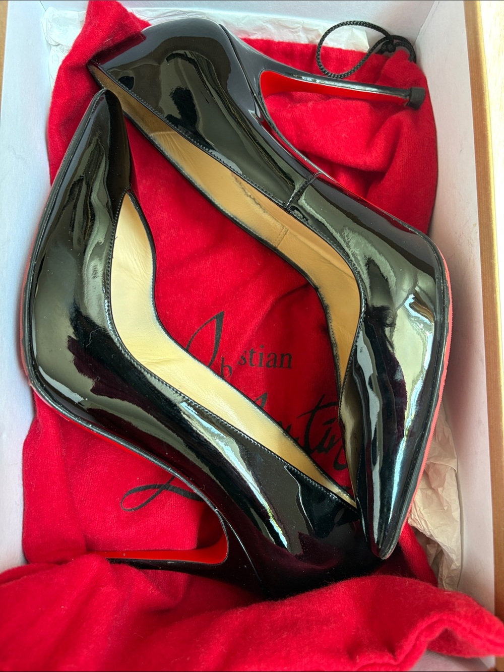 Christian Louboutin Completa Black Patent Pumps - Picture 12 of 16